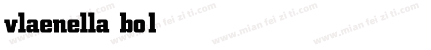 vlaenella bold字体转换